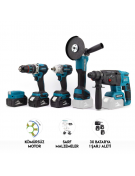 Beşli Set MK350 (Power Bank Led 13mm Ç.Mandren+S.Sıkma+Ş.Spral+Ş.Hilti)