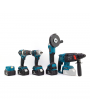 Beşli Set MK350 (Power Bank Led 13mm Ç.Mandren+S.Sıkma+Ş.Spral+Ş.Hilti)