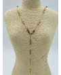 Çelik Y Model Kolye-4741